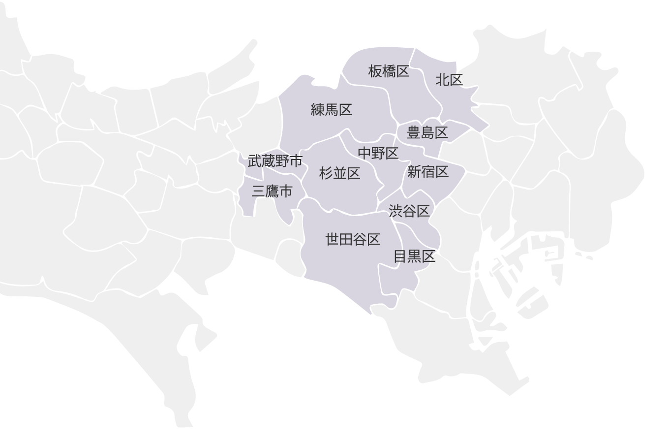 東京23区（一部を除く）・三鷹市・武蔵野市